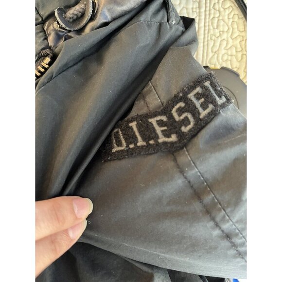 Diesel Black Coat Size Small - Picture 12 of 16